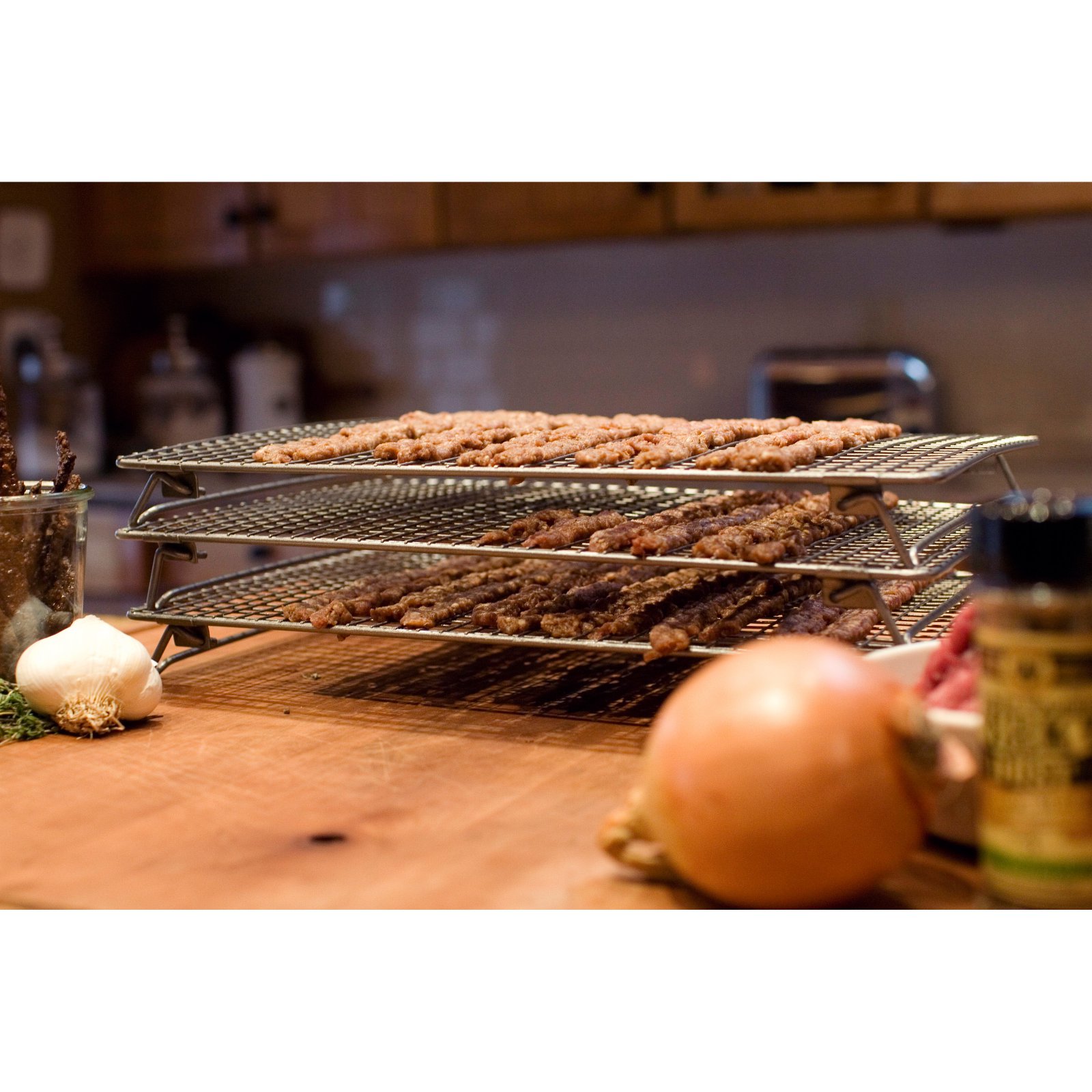 Weston 3 Tier Drying Rack Features Three Nonstick Stackable Baking Pan