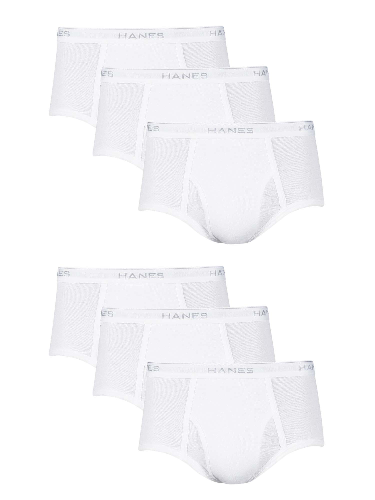 Hanes Men's Premium ComfortSoft Sport Briefs 6 Pack White 