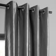 thumbnail image 5 of Graphite Grommet Blackout Faux Silk Taffeta Curtain (1 Panel), Graphite, 50W X 96L, 5 of 8