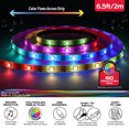 Monster LED 6.5ft MultiColor Color Flow Light Strip, Indoor, Flash Mode Remote, Corded Electric