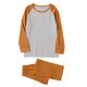 thumbnail image 5 of Conjunto de pijama informal de estilo masculino, camisa de manga larga con cuello redondo y cordón en la cintura, pantalones largos holgados para el hogar, pantalones cortos de manga corta de poliéste, 5 of 7