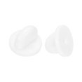 thumbnail image 4 of Uxcell Rubber Pin Backs Lapel Pin Backing Brooch Holder Decorative Accessories White 200 Pack, 4 of 6