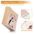 thumbnail image 4 of Iauyy 1 Piece Napkin Holder for Table 4.1x4.9x1.97in Acrylic Kitchen Decor,Standing Napkin Dispenser Kitchen Table for Bar Banquet Coffee Table,Black Hair, 4 of 8