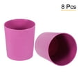 thumbnail image 3 of Uxcell 4" Round Plastic Planter Flowerpot Container Indoor Outdoor, Pink 8 Pack, 3 of 6