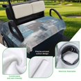 thumbnail image 5 of Golf Cart Seat Covers for 2 Seater, Blue Grey Soft Microfiber Cart Seat Towel Blanket, Modern Oil Painting Art Abstract Absorbent Breathable Non Slip Bench Seats Protector for Golf Course 51"x31", 5 of 9