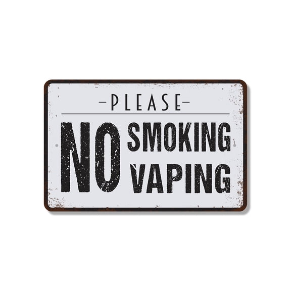 No Smoking No Vaping 10 Inch x 14 Inch Novelty Plastic Sign Fresh Air Zone Durable Weatherproof UV Protected Perfect for Entrances Patios Offices Fun Gift for Homeowners Managers Staff