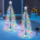 thumbnail image 1 of Árboles de Navidad solares en espiral que se dinamizan con luces multicolores, 1 of 7