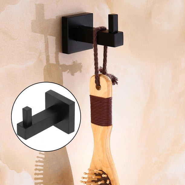 Colgador de puerta, gancho para toalla montado en la pared de acero inoxidable, gancho para abrigo, confiable y duradero