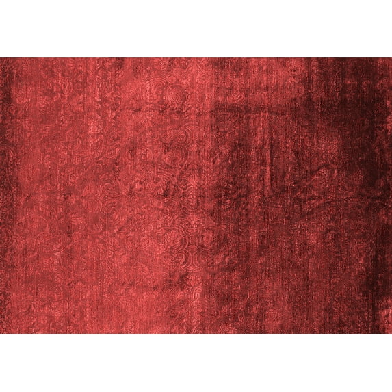 Ahgly Company Indoor Rectangle Oriental Red Industrial Area Rugs, 7' x 9'