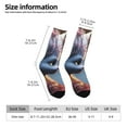 thumbnail image 2 of Logiee Cute Red And White Elf Print Adult Socks for Men & Women,Calf Socks, Ankle Socks,Boots Socks,Breathable Casual Sock,Unisex Crew Socks, 2 of 6