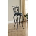 thumbnail image 2 of Adamsville Upholstered Swivel Bar Stool Black, 2 of 3