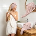 thumbnail image 6 of Txlpkdyx Microfiber Hair Drying Towel,Super Soft Quick Absorbent Hair Wrap Turban with Cute Button,Fast Drying Hair Cap, 6 of 6