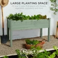thumbnail image 2 of Best Choice Products 48x24x30in Raised Garden Bed, Elevated Wooden Planter for Yard w/ Foot Caps, Liner - Sage, 2 of 7