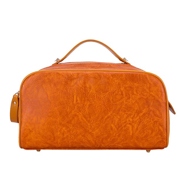 Bolsa de maquillaje de moda Estuche de almacenamiento de viaje de gran capacidad Cuero de PU para mujeres niñas