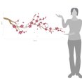 thumbnail image 2 of Large Japanese Cherry Blossom Tree Branch Vinyl Decal Wall Sticker | Girls Flowery Room Décor, 2 of 4