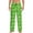 Black, variant on Green Cucumber Print Men's Home Trousers, Elastic Drawstring Home Pajamas Clothing Suitable for Adult Men-Large