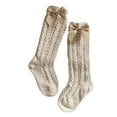 thumbnail image 3 of TheFound Infant Girl Medium Tube Socks, Bowknot Cut Out Solid Color Stockings, 3 of 3