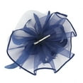 thumbnail image 5 of IDALL Fascinators Hats Tea Party Hats Women's Elegant Hat Strap Flower Feather Party Hat Hair Clip Headband Accessory Party Hats Fascinator Headband Navy One Size, 5 of 7