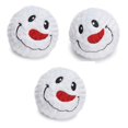 thumbnail image 1 of CHOK Holiday Dog Toy Spikey Snowman Ball Squeaker Soft High Bounce Choose Quantity (One Ball), 1 of 4