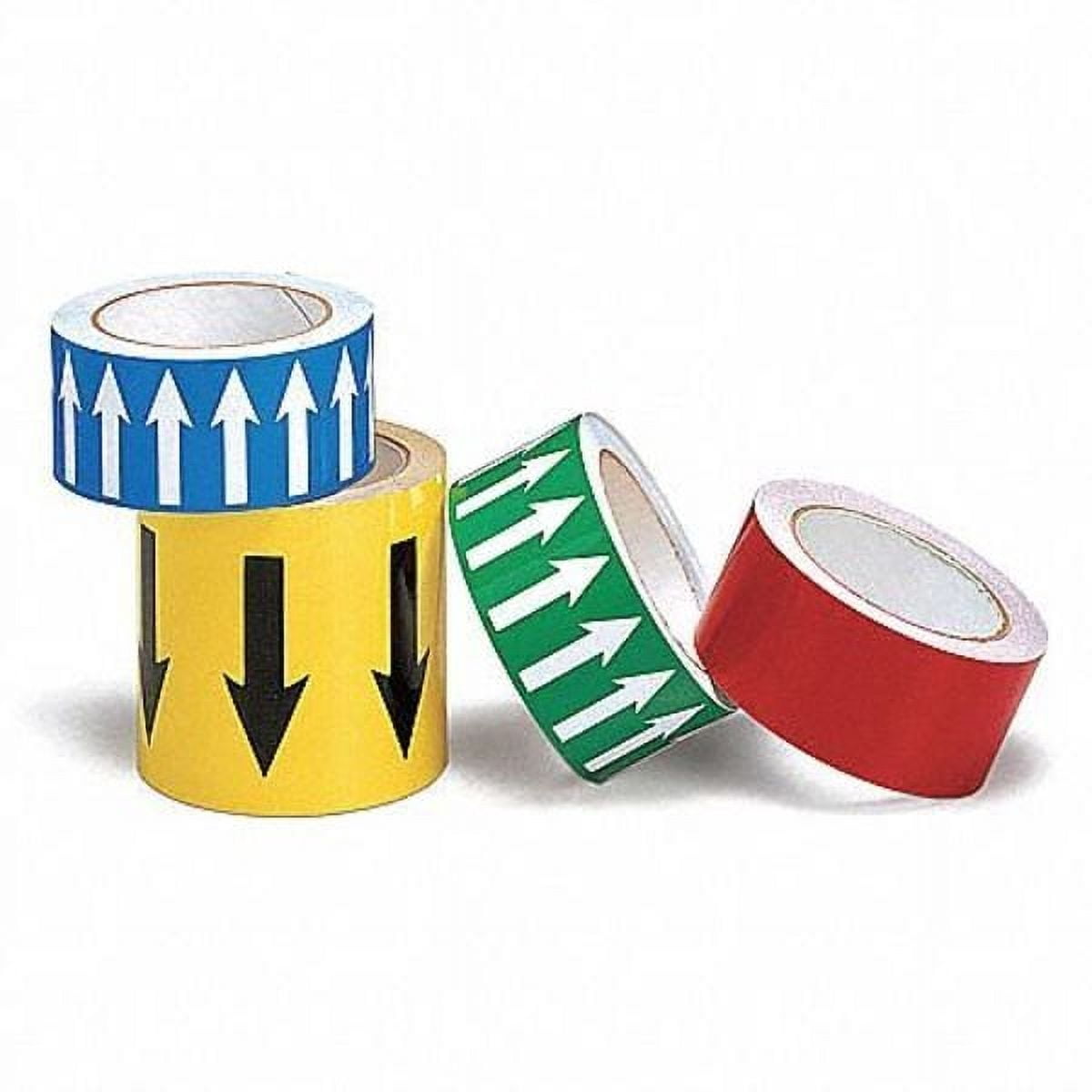 Brady Arrow Tape,White,4in W,90ft Roll L 91409