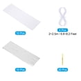 thumbnail image 3 of Uxcell Tassel Garland Banner Tissue Paper Tassels Party Decorations DIY Kits for Wedding Birthday White/Silver, 3 of 6