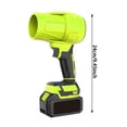 thumbnail image 2 of Handheld Blower, Handheld Leaf Blower, Cordless Leaf Blower, Ultra-Light, Ultra-Powerful, for Yard, Car Cleaning & Drying and Snow Removal(Green,Does Not Include Batteries), 2 of 4