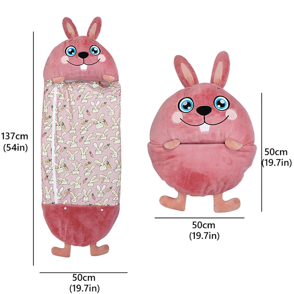 Bsmean Cartoon Animal Children Sleeping Bag Lazy Sleeping Bag Doll One Piece Pajamas Nap Blanket Vacuum Bag 1 Sleeping Bag Rabbit 137 50cm Walmart Com