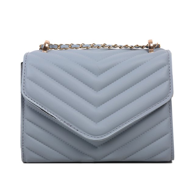 Bolso bandolera para mujer, ligero, ajustable, con correa de cadena, acolchado, bolso de hombro