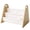 Terrazzo Cream, variant on 3 Sprouts Toddler Double-Sided Portable Bookshelf Rack for Bedroom and Playroom, Gingham Beige