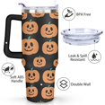 thumbnail image 3 of Happy Halloween Tumbler with Handle Insulated Coffee Mug 40 oz Coffee Travel Mug for Drinking Coffee Water Wine Ideal Gift for Husband Son Dad, 3 of 7