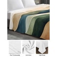 thumbnail image 6 of Colorful Abstract Art Twim XL Size Flat Sheet, Wrinkleproof & Fadeproof Cooling Flat Bed Sheet Only, Mountain Modern Watercolor Breathable Soft Bedding Top Sheets 66 x 102 Inches, 6 of 8