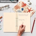 thumbnail image 4 of FORMRS 1-Subject Spiral Notebook 8" x 5" College Ruled 60 Refillable Sheet A5 Hard Cover, Blue Starfish, 4 of 7