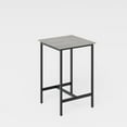 thumbnail image 4 of Resenkos 2-Piece Bar Table Set, 35.5-Inch Counter Height Table with 2 Grey Stools for Kitchen & Dining, 4 of 8