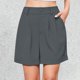 thumbnail image 2 of Pantalones cortos anchos con cintura elástica para mujer - Pantalones cortos de trabajo a medida - Poliéster, S-XXL, 2 of 8