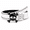 White, variant on Y2K Skull Studded Belt for Women, Heart-Eye Skull Buckle Punk Goth Waist Belt with Rivet Edges, Concert Festival & Everyday Streetwear, 5 Colors, Fits Waist 33"-35"