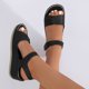 thumbnail image 4 of Sandalias Punta Abierta Cuña para Mujer Soporte Antideslizante El Fiestas Y, 4 of 9
