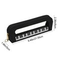 thumbnail image 3 of Bolsa De Almacenamiento De Piel Sintética Estuche transparente de PVC de gran capacidad con teclas de piano, organizador de brochas y cosméticos para niñas, color negro (1 unidad) JASKFLY, 3 of 9