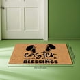 thumbnail image 4 of RotHome Easter Front Door Mat Outdoor Easter Rug with Bunny Rabbit Design Non Slip Coir Doormat Heavy Duty Spring Porch Decor for Indoor Entryway Home Entrance, 16 x 24 Inch, 4 of 10