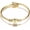 Gold - F, variant on Heart Initial Bracelet for Women, Stainless Steel Letter Cable Wire Cuff Bracelet, Adjustable A-Z Monogram Bangle Jewelry Gifts for Her