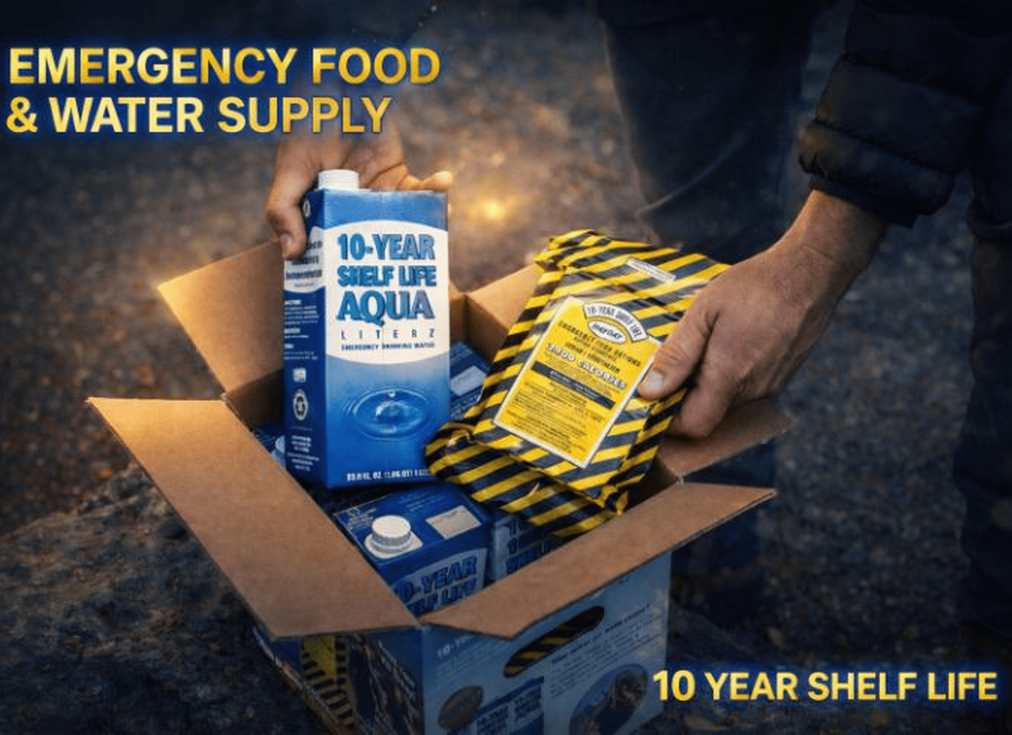 2 Person Emergency Food & Water Kit | 3 Day Survival Supply | 10 Year Shelf Life