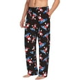 thumbnail image 6 of Hirioo Surfing Santa for Men's PJ Pajama Pants Sleep Pants Men's Home Trousers with Pockets,S-3XL-3X-Large, 6 of 6