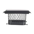 thumbnail image 2 of HY-C SC99 Shelter Bolt On Single Flue Chimney Cover, Mesh Size 3/4", Fits Outside Existing Clay Flue Tile Dimensions 9" x 9", Black Galvanized Steel, 2 of 5