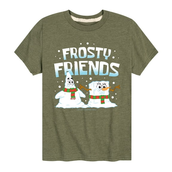 SpongeBob SquarePants - Frosty Friends - Toddler And Youth Short Sleeve Graphic T-Shirt
