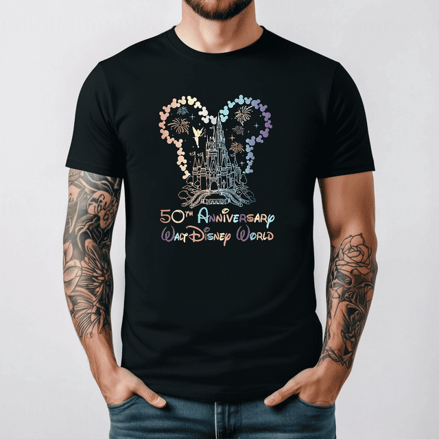 50th Anniversary Walt Disney World T-Shirts All Size S-5XL Gift For Fans