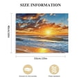 thumbnail image 3 of Nawypu  Beach Pictures Wall Art for Bedroom,Sunset Waves Coast Nature Landscape, Modern Artwork Ocean Canvas Art Prints, Ready to Hang for Living Room Kitchen Home Decoration, 3 of 6