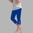 thumbnail image 2 of Gyexs Girls Leggings Size 150 Casual High Waisted Stretchy Loungewear Cute Cartoon Stretchy Basic Leggings (Blue, 150), 2 of 5