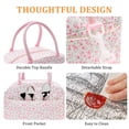 thumbnail image 6 of MEXS Lunch Bag for Women Reusable Lunch Box Quilted Puffer Large Capacity Insulated Cooler Tote Bags Work Travel Picnic, 6 of 7