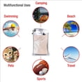 thumbnail image 6 of YFYANG Adult Microfiber Quick Dry Bath Towels, Bohemian Simple Round Beach Towel, Home Camping Travel Essentials, 31.5" x 63", 6 of 9