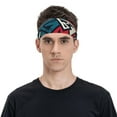 thumbnail image 4 of Uemuo Geometric Elements Printed Sports Headbands for Men Women,Moisture Wicking Workout Headband, Sweatband Headbands,Non-slip Workout Gym Yoga Headband, 4 of 9