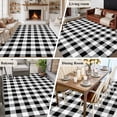 thumbnail image 5 of Black and White Plaid Area Rug 5x8 FT, Non Slip Bedroom Throw Carpet, Farmhouse Checkered Buffalo Washable Soft Floor Carpet Non-Shedding Rug for Living Room Nursery Dorm Office, 5 of 9